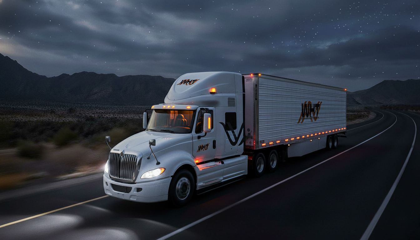 WHT en carretera nocturna